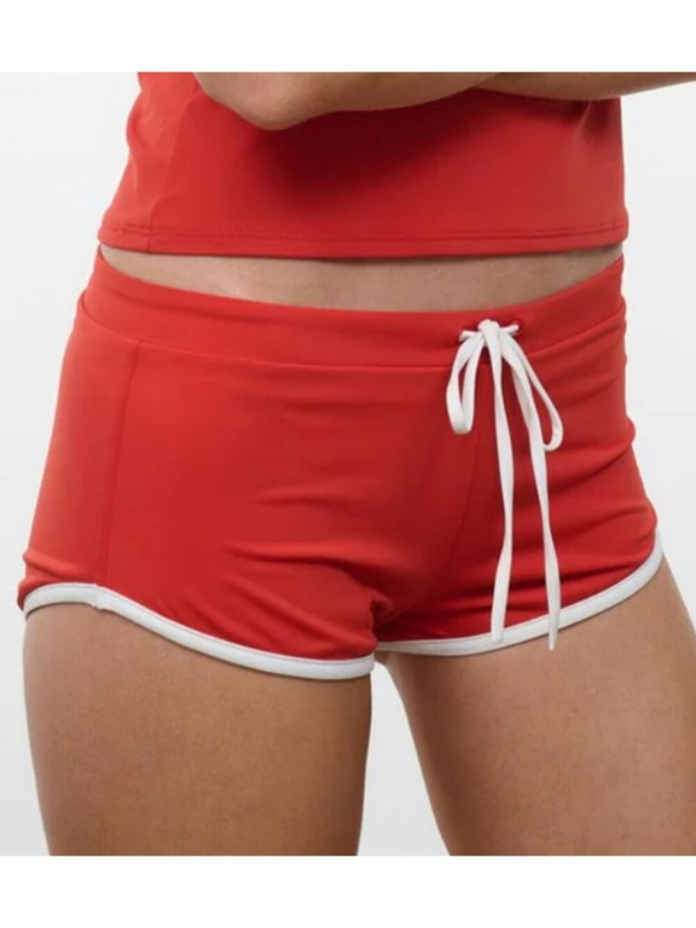Staud Niguel Swim Short Tomato NWT Size M